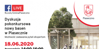 dyskusja on line o konkursie na projekt nowego basenu w Piasecznie