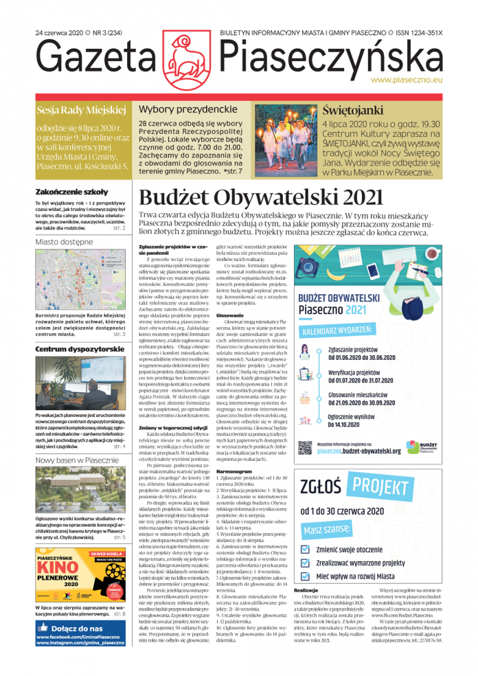Gazeta Piaseczyńska nr 3/2020 Gazeta Piaseczyńska nr 3/2020