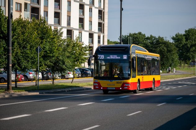 Buspas na Puławskiej - 739 na buspasie w Warszawie