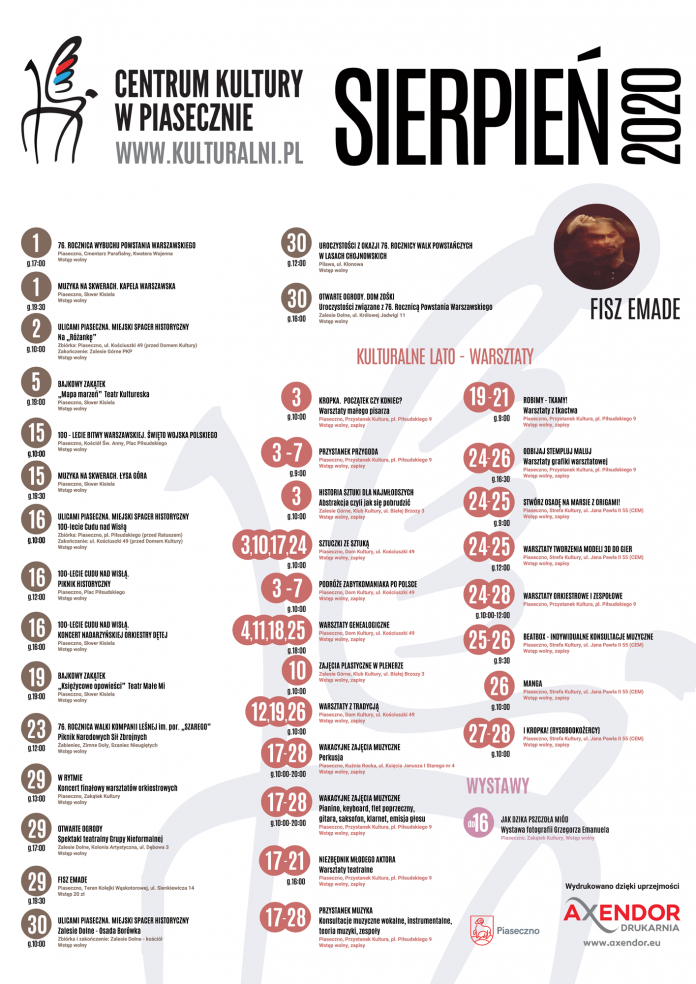 Kulturalny sierpień 2020 Kulturalny sierpień 2020