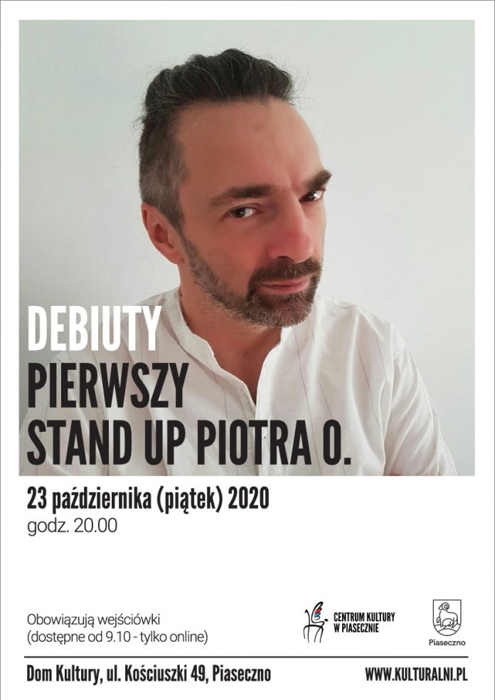 Plakat wydarzenia Debiuty - pierwszy Stand Up Piotra O