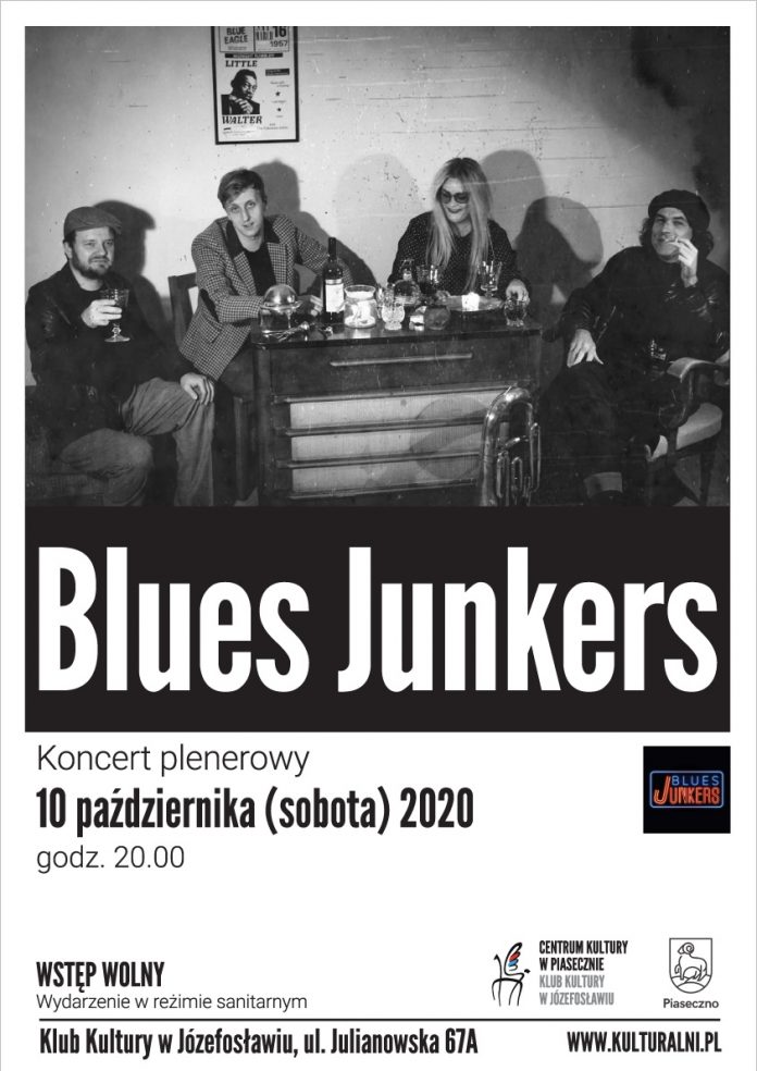 Plakat koncertu Blues Junkers w Józefosławiu