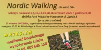 Nieodpłatne zajęcia Nordic Walking dla osób 50+