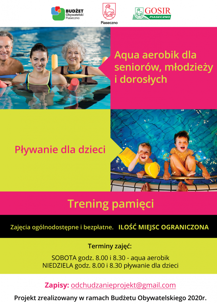 Darmowe zajęcia: aqua aerobik, nauka pływania, trening pamięci