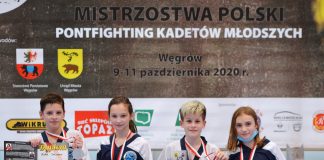 Mistrzostwa Polski Kadetów młodszych i Dzieci w formułach Pointfighting i Light contact w Kickboxingu -Węgrów 2020