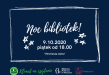 Noc Bibliotek Piaseczno 09.10.2020 Klimat na czytanie