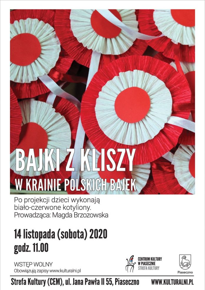Plakat wydarzenia Bajki z kliszy - W Krainie Polskich Bajek oraz zabawy i animacje dla dzieci