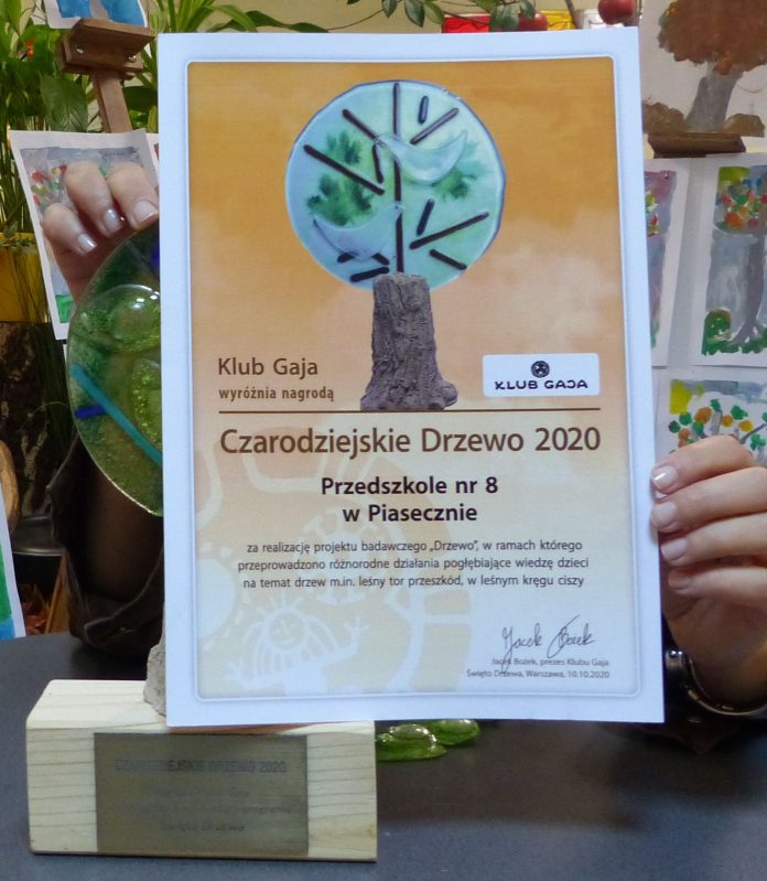 Przedszkole nr 8 laureatem konkursu ekologicznego “Czarodziejskie drzewo” Ilustracja. Przedszkole nr 8 laureatem konkursu ekologicznego Czarodziejskie drzewo