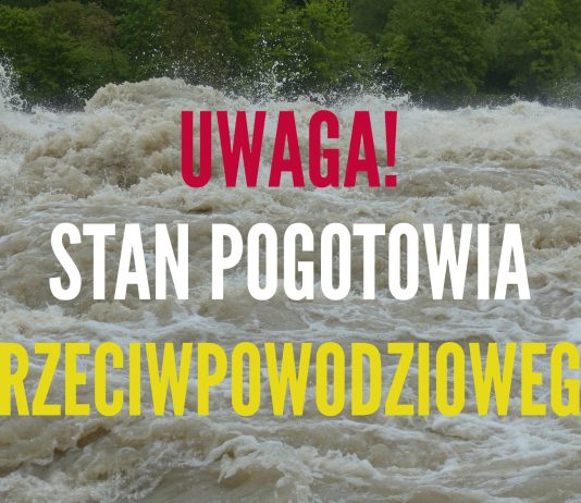 Ilustracja. Stan pogotowia przeciwpowodziowego na terenie gminy Piaseczno