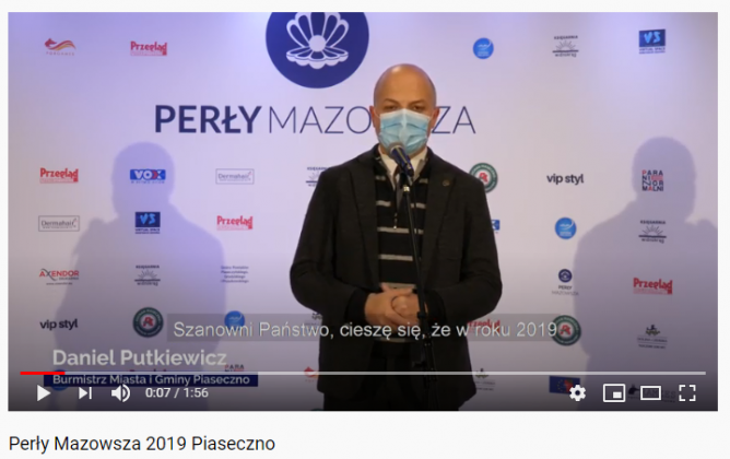 Perły Mazowsza 2019 - wypowiedź burmistrza Piaseczna