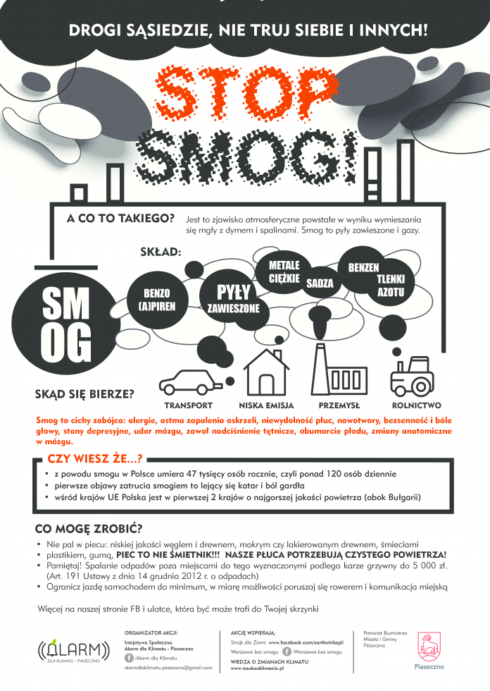 Plakat akcji Stop Smog