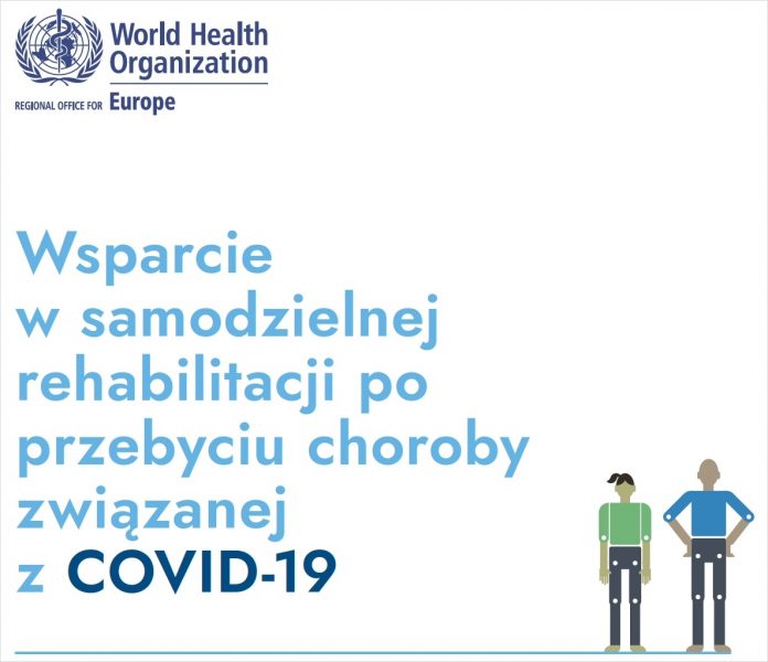 Ilustracja. Wsparcie w samodzielnej rehabilitacji po przebyciu choroby związanej z COVID-19