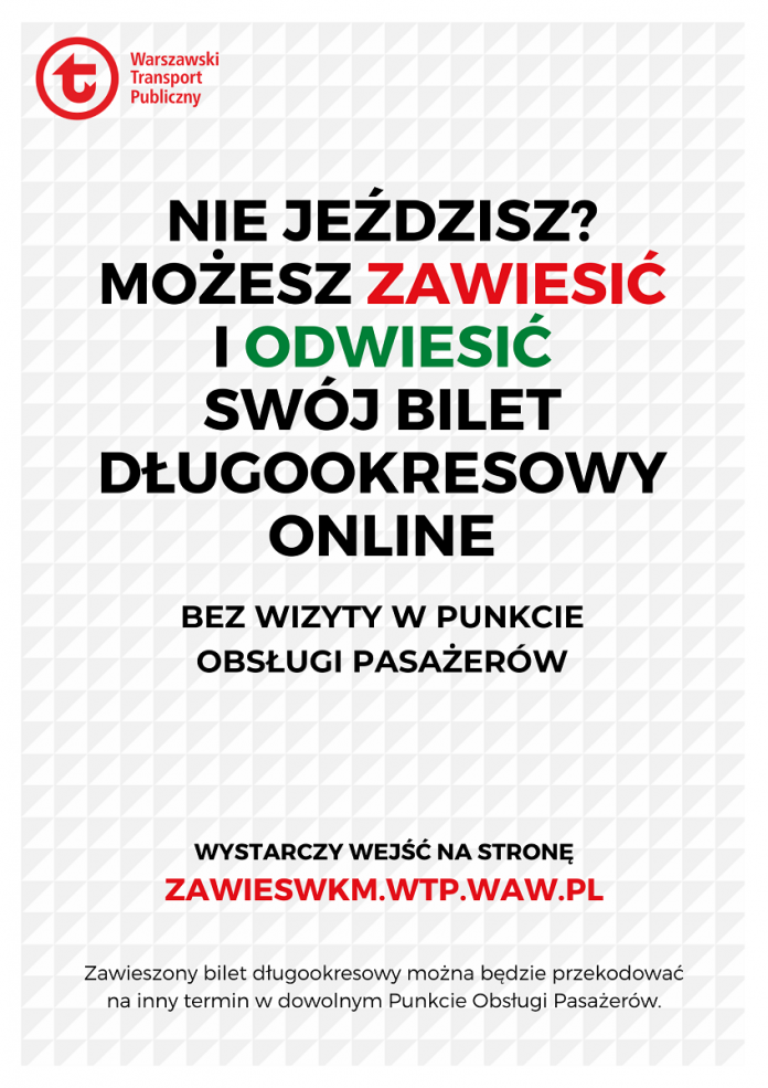 Zawieś bilet, jeżeli nie jeździsz Plakat akcji Zawieś bilet, jeżeli nie jeździsz