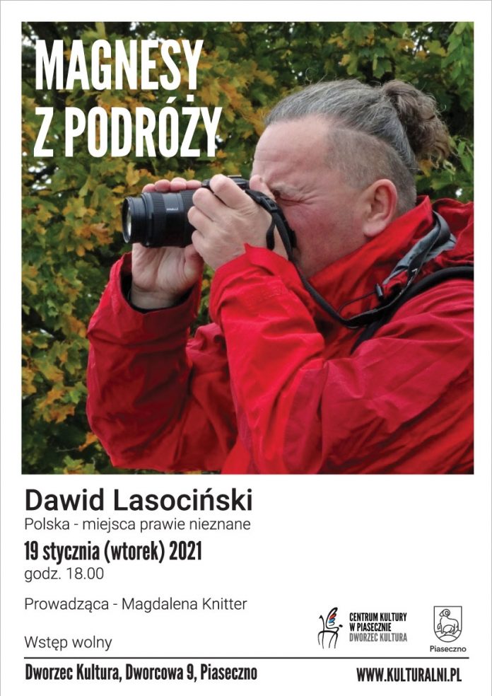 Plakat wydarzenia Dawid Lasociński Polska miejsca prawie nieznane - Magnesy z podróży