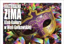 Plakat wydarzenia Kulturalna Zima w Klubie Kultury w Woli Gołkowskiej