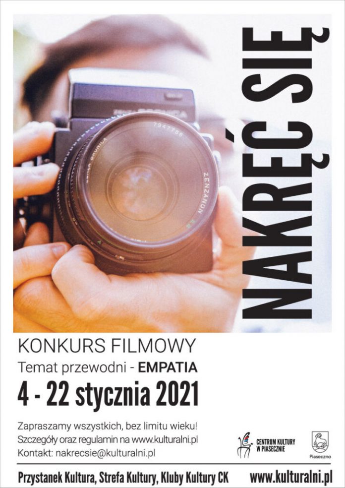 Plakat NAKRĘĆ SIĘ – weź udział w konkursie filmowym!