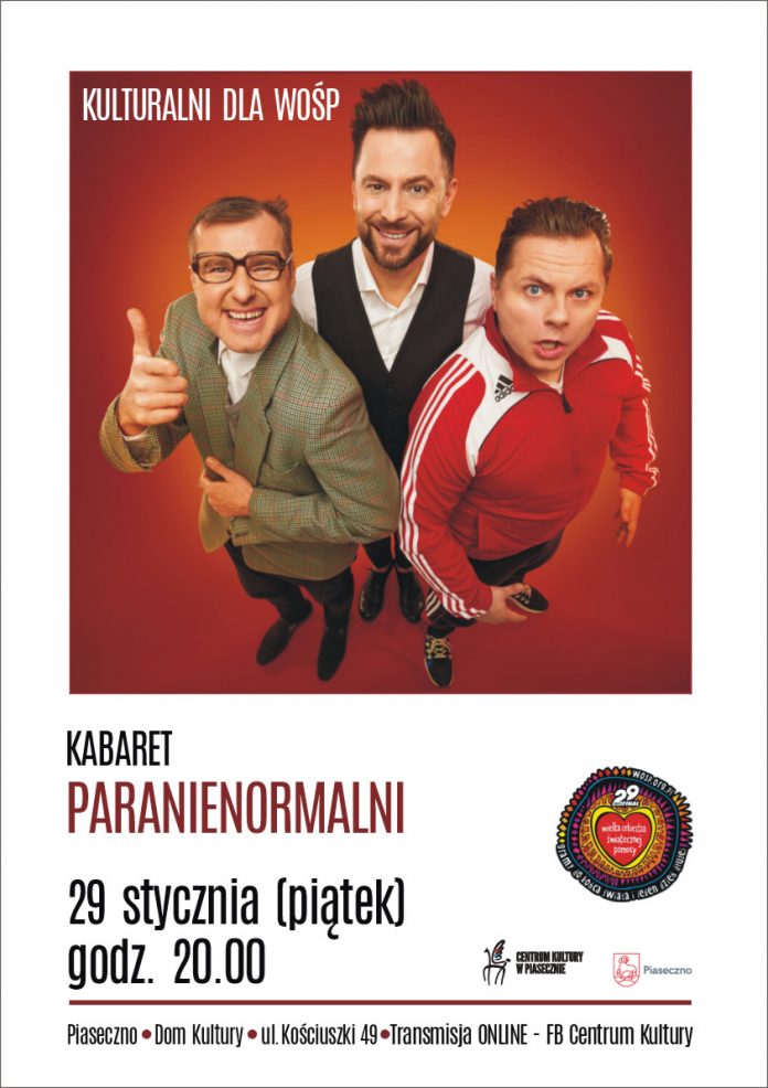 Plakat wydarzenia Kabaret Paranienormali - Kulturalni dla WOŚP