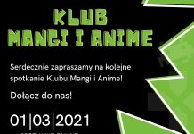 Klub Mangi i Anime - spotkanie 1.03.2021