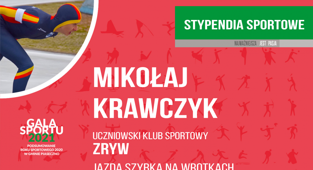 Mikołaj Krawczyk Uczniowski Klub Sportowy Zryw jazda szybka na wrotkach