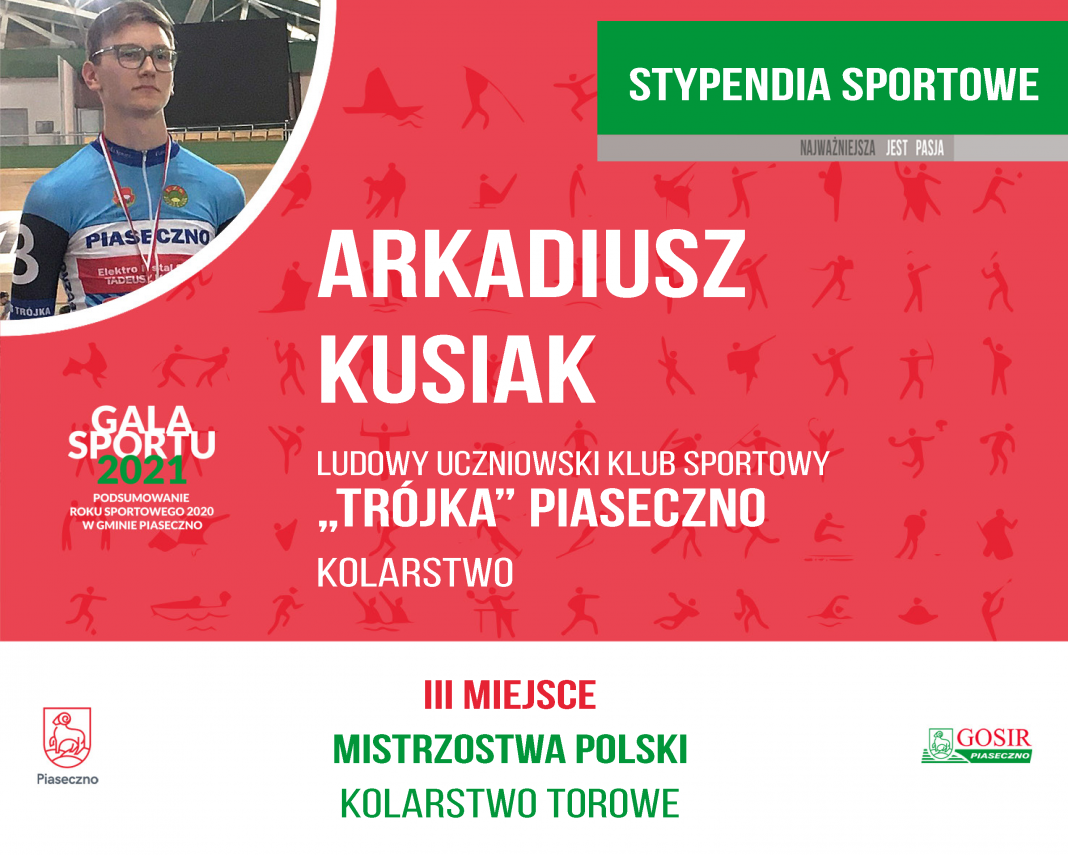 Arkadiusz&nbsp;Kusiak Ludowy Uczniowski Klub Sportowy "Tr&oacute;jka" kolarstwo