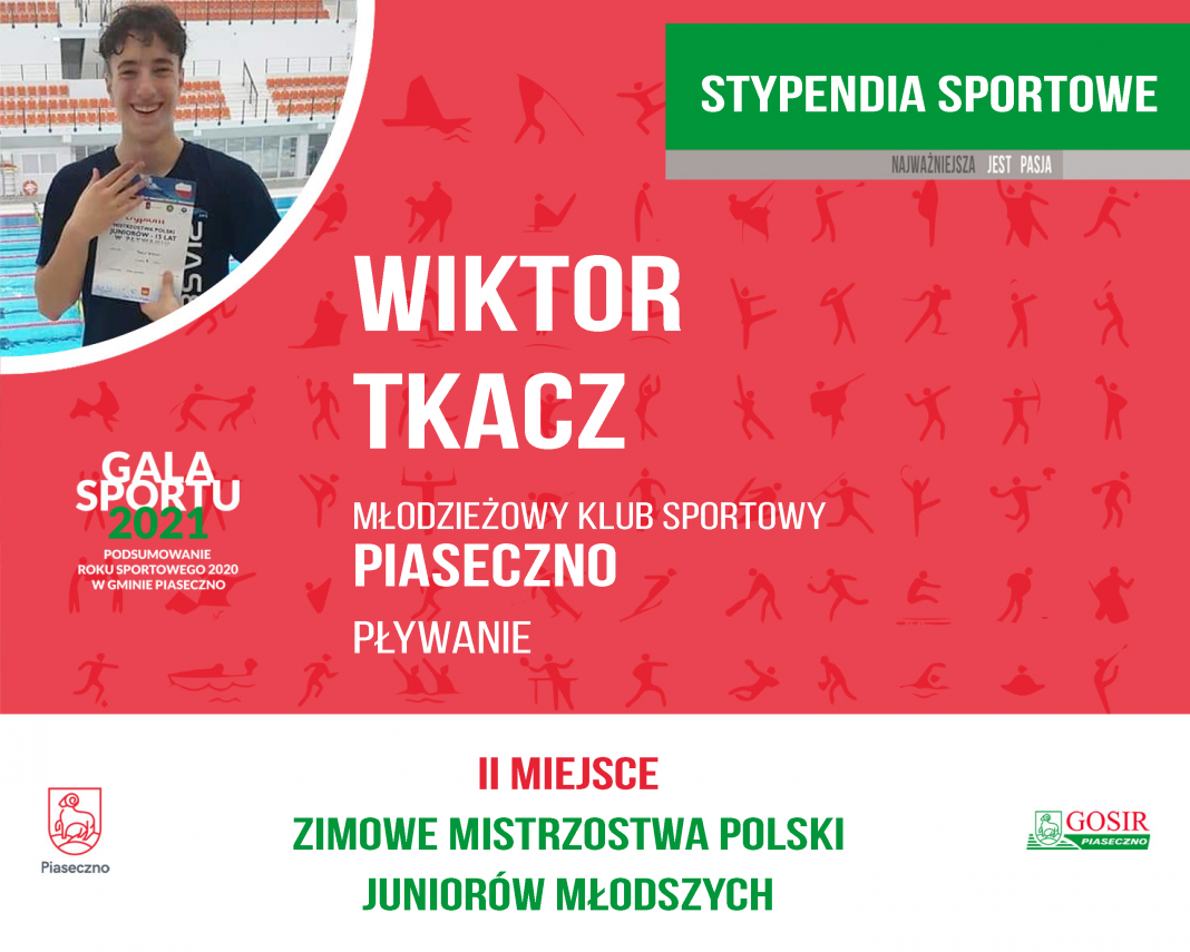 Wiktor Tkacz Młodzieżowy Klub Sportowy Piaseczno pływanie