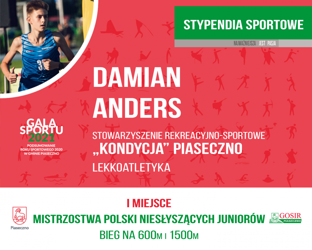Damian Anders Stowarzyszenie Rekreacyjno -Sportowe KONDYCJA lekkoatletyka