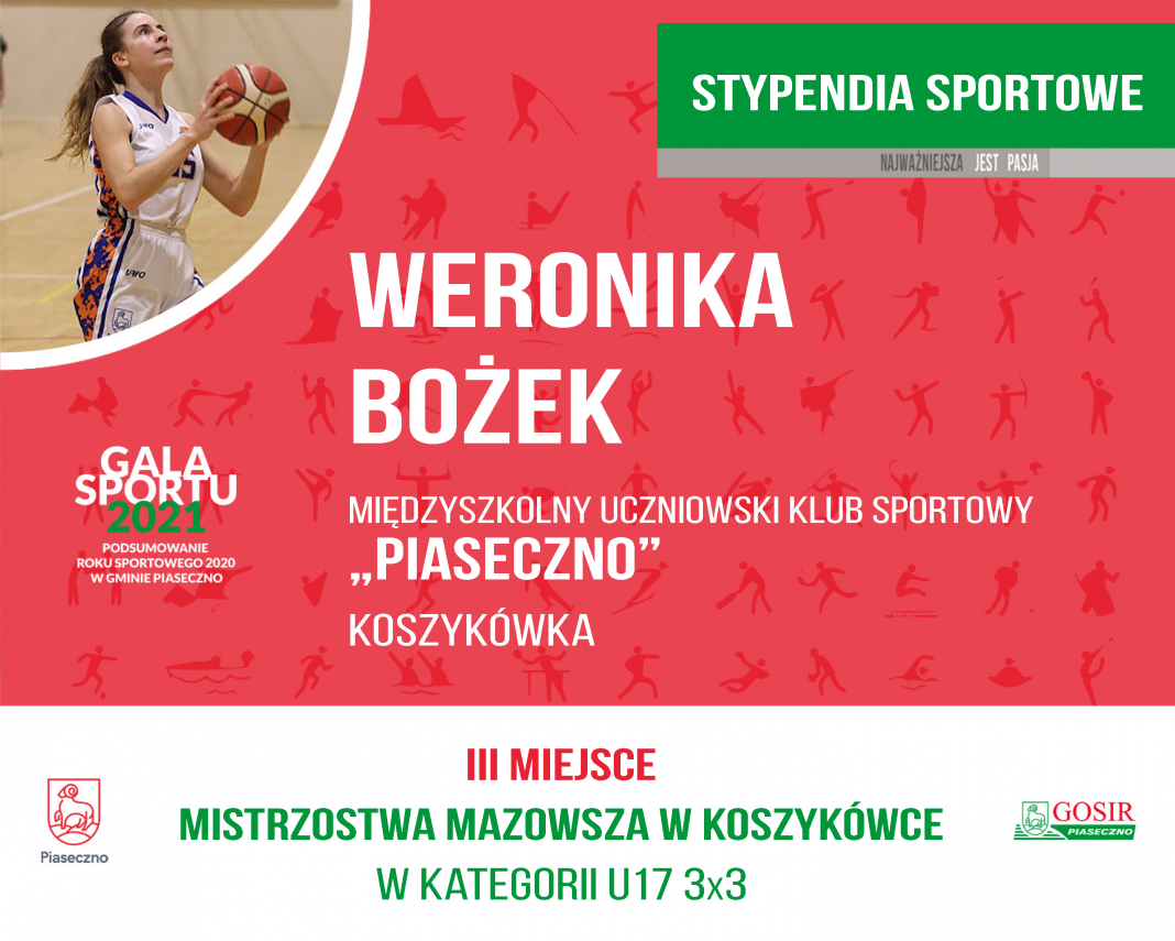 Weronika Bożek Międzyszkolny Uczniowski Klub Sportowy "Piaseczno" koszyk&oacute;wka