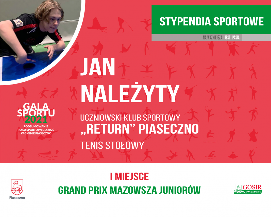 Jan Należyty Uczniowski Klub Sportowy "Return" tenis stołowy