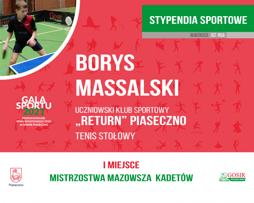 Borys Massalski Uczniowski Klub Sportowy "Return" tenis stołowy