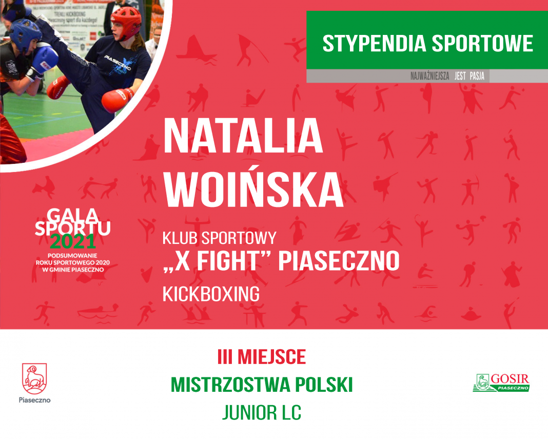 Natalia Woińska Klub Sportowy "X FIGHT" kickboxing