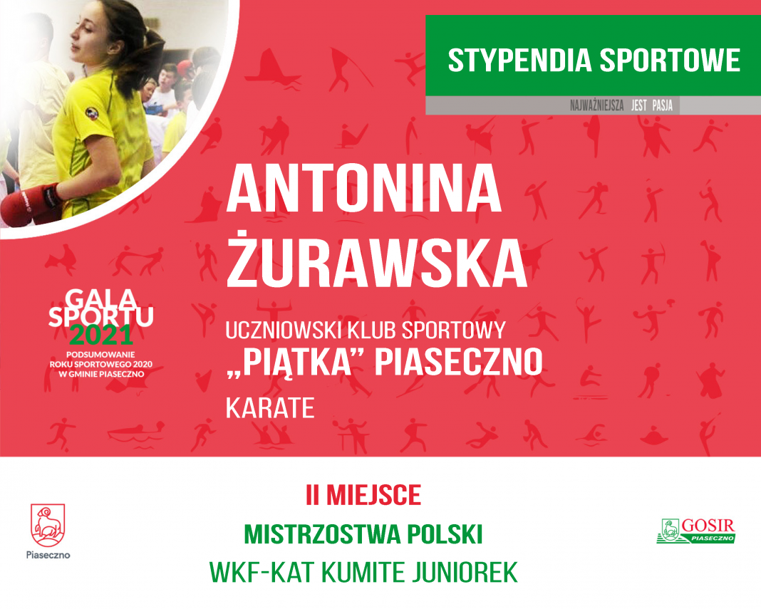 Antonina Żurawska Uczniowski Klub Sportowy "Piątka" karate