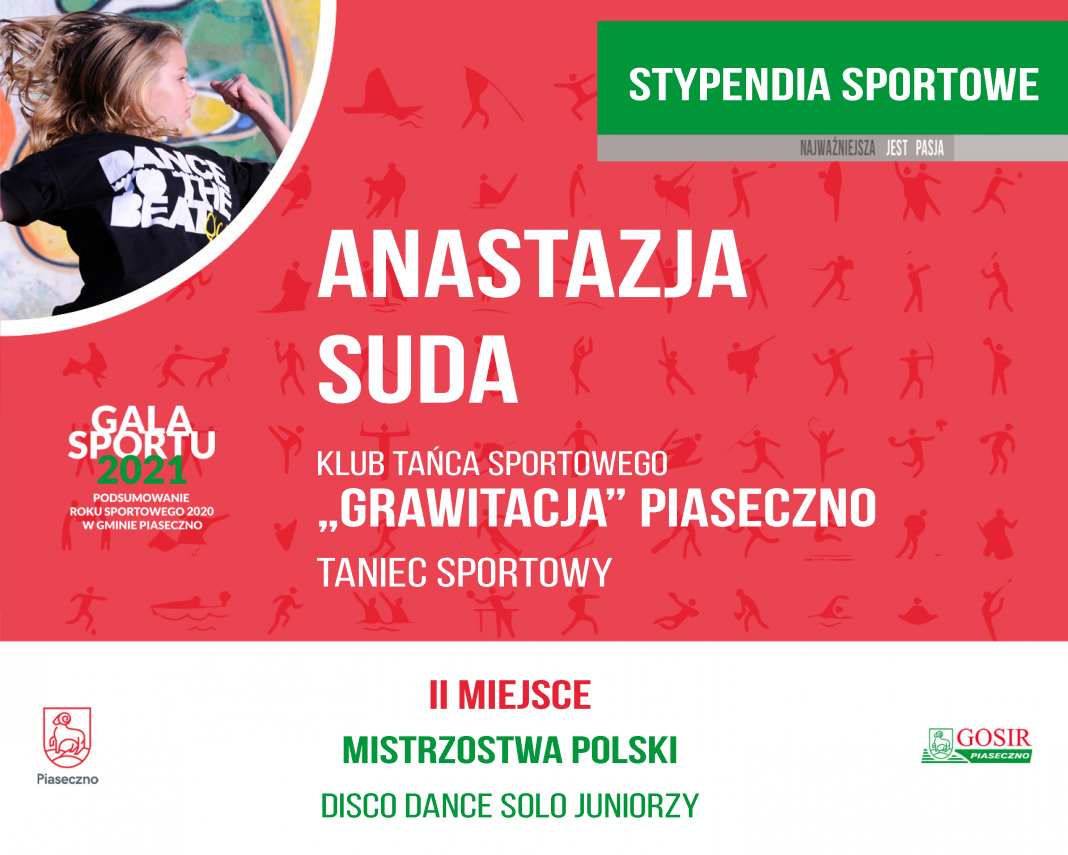 Anastazja Suda Klub Tańca Sportowego Grawitacja taniec sportowy