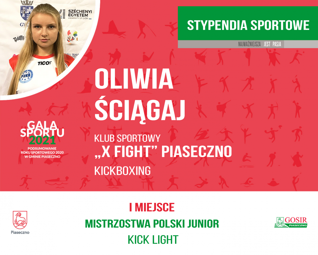 Oliwia Ściągaj Klub Sportowy "X FIGHT" kickboxing