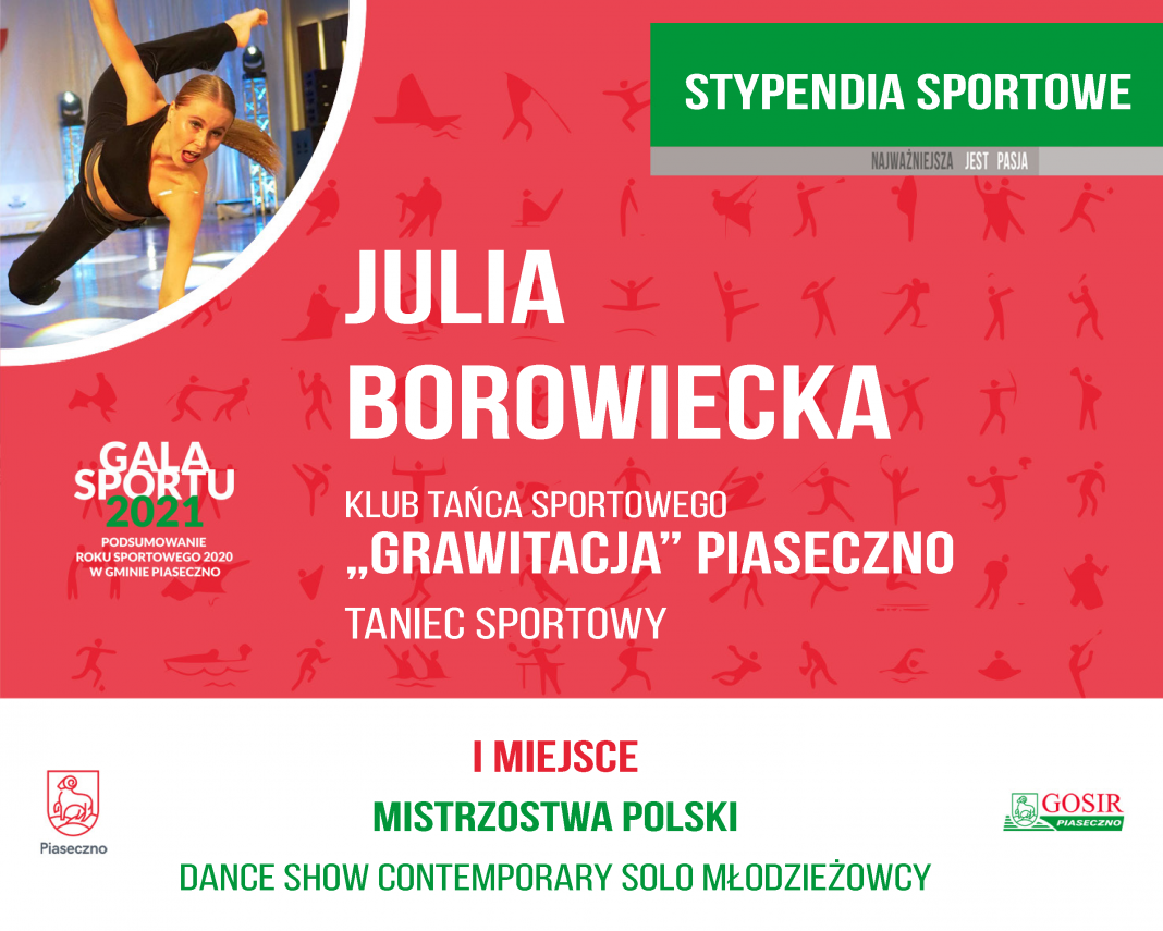 Julia Borowiecka Klub Tańca Sportowego Grawitacja taniec sportowy