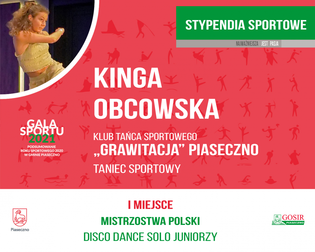 Kinga Obcowska Klub Tańca Sportowego Grawitacja taniec sportowy