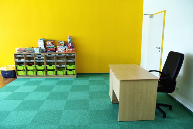 Rozbudowana Szkoła Podstawowa w Głoskowie - pomieszczenie przedszkola przy szkole