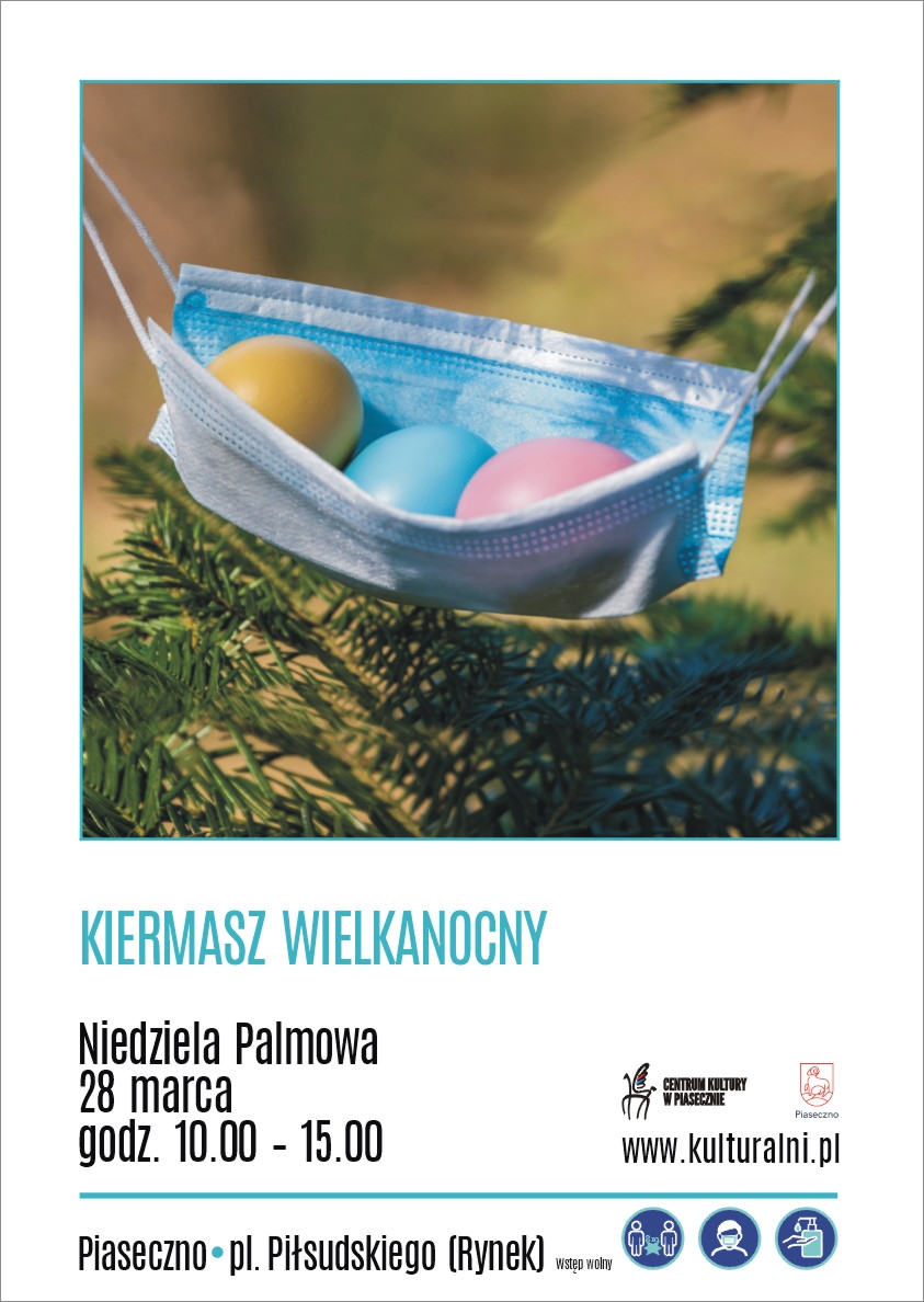 Plakat wydarzenia Kiermasz Wielkanocny w Piasecznie 2021