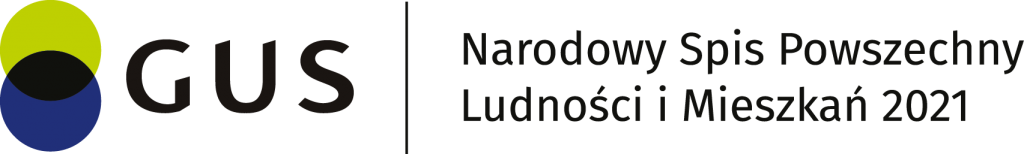 Logo NSP Narodowy Spis Powszechny Ludności i Mieszkań 2021