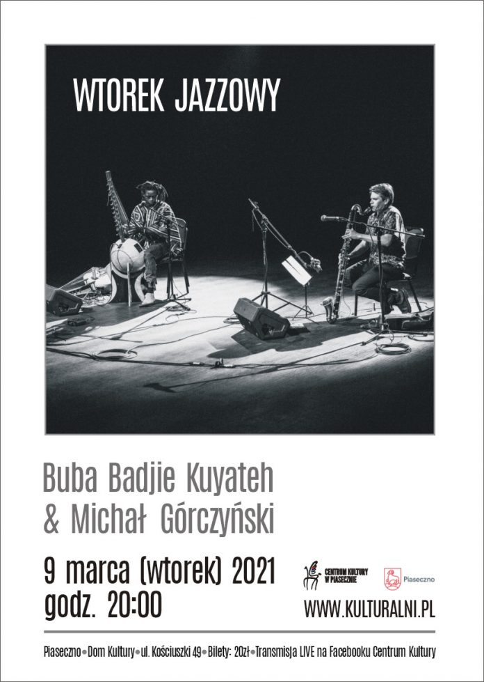 Plakat wydarzenia Wtorek jazzowy - Buba Badjie Kuyateh & Michał Górczyński