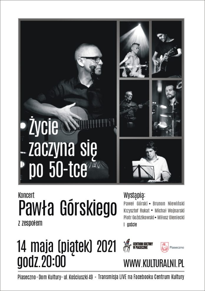 Recital Pawła Górskiego - plakat