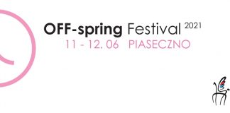 Banner wydarzenia z logotypem OFF-spring Festival 2021 oraz Centrum Kultury w Piasecznie