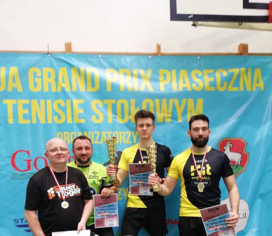 Grand Prix Piaseczna w tenisie stołowym - 253 uczestników / Relacja z zawodów