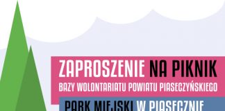 Plakat wydarzenia Piknik Bazy Wolontariatu Powiatu Piaseczyńskiego