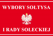 Tabliczka wybory Sołtysa i Rady Sołeckiej