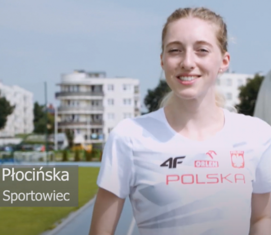 Aleksandra Płocińska - lekkoatletka na piaseczyńskiej bieżni na stadionie miejskim