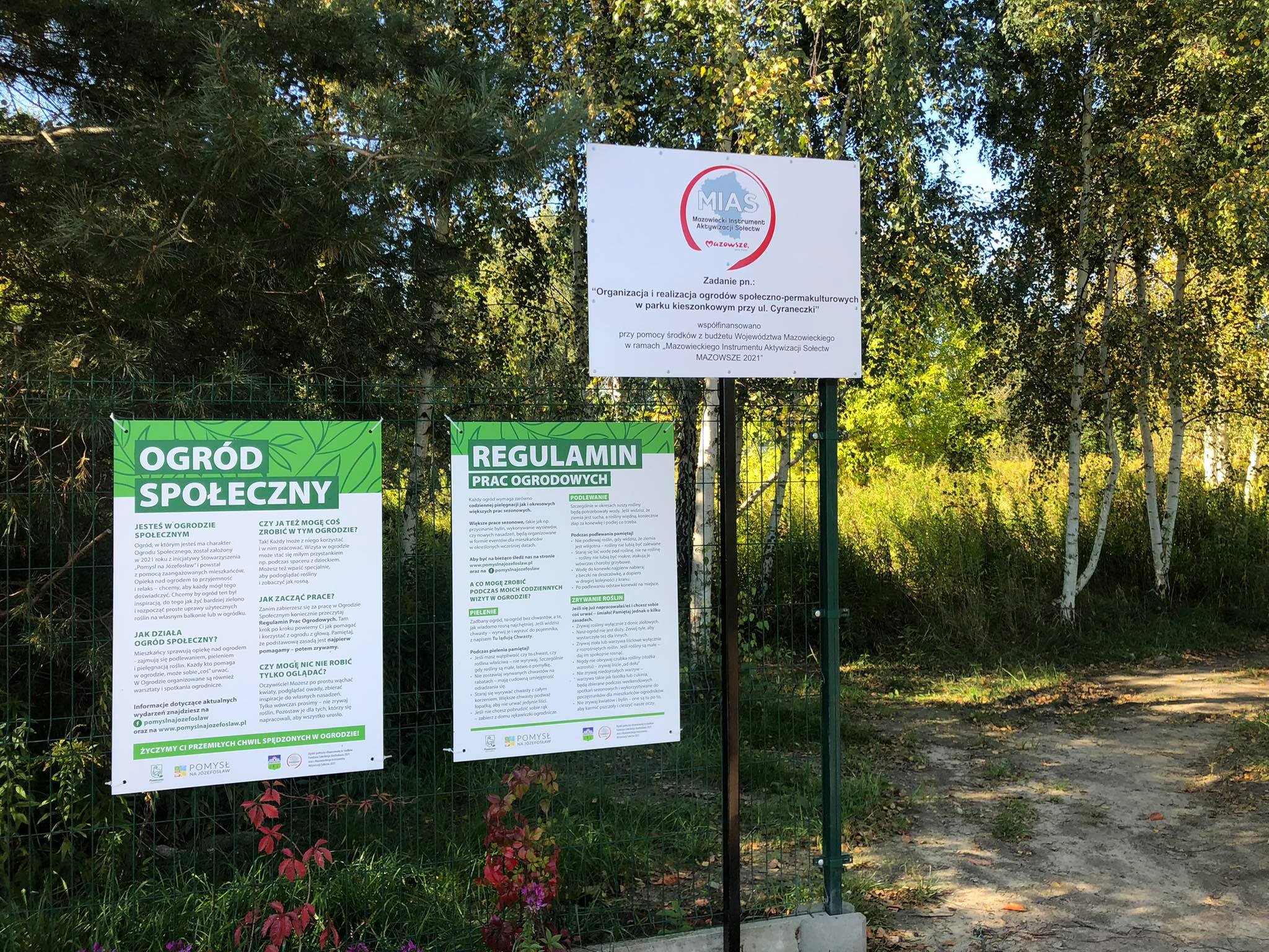 Józefosław: Organizacja i realizacja ogrodów społeczno-permakulturowych w parku kieszonkowym przy ul. Cyraneczki