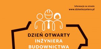 Plakat wydarzenia Dzień Otwarty Inżyniera Budownictwa w Starostwie Powiatowym w Piasecznie
