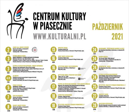 Kalendarium kulturalny październik 2021