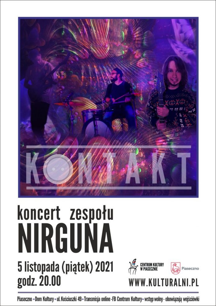 Plakat wydarzenia koncert zespołu NIRGUNA