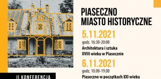 Banner Konferencja historyczna Piaseczno miasto historyczne